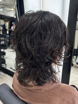 アクアオモテサンドウ(ACQUA omotesando) *くびれミディアムウルフパーマヘアくびれウルフレイヤーパーマ