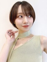 セイドット オモテサンドウ(Say. omotesando) Say.ショートボブレイヤーショートオリーブグレーひし形ショート