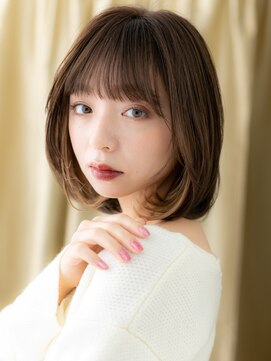 カバーヘア イヴ 戸頭店(COVER HAIR EVE) インナーカラー/アッシュベージュ/デザインカラー/内巻きボブe