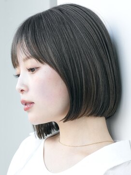 ソワネ 表参道(soigne) 表参道白髪ぼかしウルフショートボブベージュアッシュグレージュ