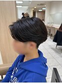 センターパート×ニュアンスパーマ　国立