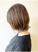 【松戸　松田】大人レイヤーボブ　マロンベージュ