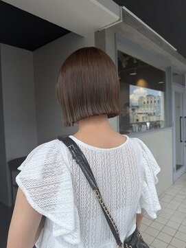ヌル ヘア デザイン(nullus hair desigh) 【nullus ai】まろやかブラウン × プツッとボブ
