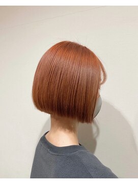 リグフクオカ(L.I.G fukuoka) 【L.I.G fukuoka】フレッシュオレンジ×ミニボブ