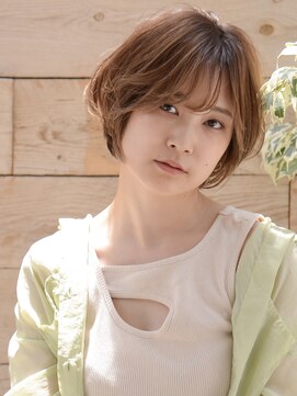 ロアー ヘアー リンク 葛西駅前店(RAWR hair link) 【RAWR】ひし形_くびれショート_シースルーバング