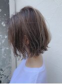 【unico.】カジュアルボブ・外ハネボブ・ナチュラルハイライト