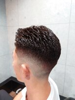 グロウヘアワークス トウキョウ(grow hair works tokyo)&nbsp;grow　hair works tokyo/七三フェード　アイロンパーマ