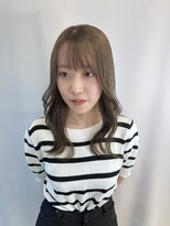 サラビューティーサイト 志免店(SARA Beauty Sight) 【KANATA】ブリーチなし☆韓国風顔周りレイヤー×モカベージュ