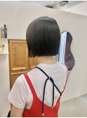 ボブ 切りっぱなしボブ 肩上ボブ 20代 福岡 天神 薬院