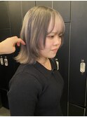 ダブルカラーミルクティーベージュカラーケアブリーチハイトーン