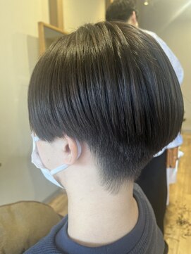 ポート(PORT) センター分け韓国風マッシュ×透明感カラー