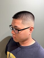 スタンドバーバー 柏(STAND BARBER)&nbsp;ダークアッシュ/アッシュブラック/カルマパーマ/ベリーショート