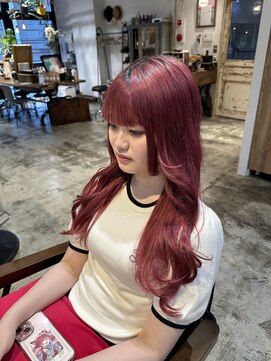 ナルヘアー 越谷(Nalu hair) ピンクラベンダー/チェリーピンク/ブリーチ