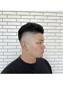 オールバックスキンフェードスタイル