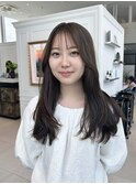 ブリーチなし　オリーブカラー　オリーブベージュ　イエベ春