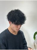 メンズカット ツイスパ風セット