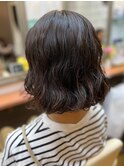 オシャレで可愛いカーリーボブ！