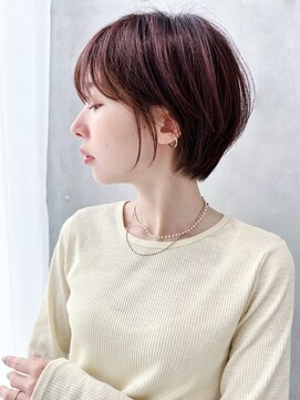 セイドット オモテサンドウ(Say. omotesando) say.こなれミディ前髪イメチェンショートボブハイライトベージュ