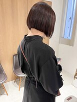 ラミエ バイ メルト 吉祥寺(lamie by melt)&nbsp;"久保田"地毛風縮毛矯正切りっぱなし内巻きミニボブ