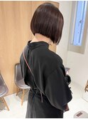 "久保田"地毛風縮毛矯正切りっぱなし内巻きミニボブ