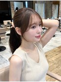 ＊20代30代40代◎結んだ時も可愛い流れる顔まわりレイヤーカット