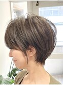 大人可愛いショート×エイジング×ハンサムショート