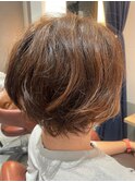 ショートボブ/ハイライト/ニュアンスパーマ[東大島/東大島駅]