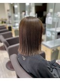 切りっぱなしミディアムスタイル