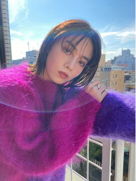 シータ(sheta) 【sheta三畑】ボブルフネビージュ小顔ワンレン黒髪小顔カット