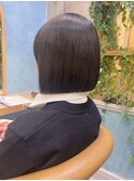 マロンベージュ/ボブ/前髪/レイヤー/小顔/髪質改善/縮毛矯正大宮