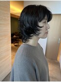 扱いづらい髪を扱いやすくカットで。