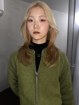 ヨハク 大阪梅田中崎町(yohaku) 【misaki】ハイトーンベージュ×オレンジ