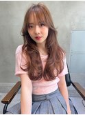 ACE 横浜 キャメルブラウン×レイヤーカット