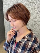 ビームズ ヘアー ブラン(Bee ms HAIR Blanc+) 小顔見せショートベージュカラーブリーチしない透明感カラー