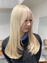 ミーム 原宿 表参道(meme)&nbsp;◎ブロンドハイトーンデザインカラーアンブレラカラー金髪