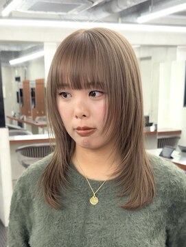 ニコトウキョウ 新宿(nico TOKYO) ダブルカラーミルクティーピンクホワイトパープルハイトーン韓国