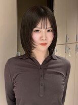 メゾンマイル 恵比寿(maison mile)&nbsp;ミディアムレイヤー/顔まわりカット/酸性ストレート/恵比寿