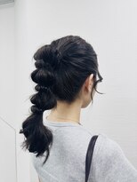 京都ヘアセット着付け専門サロン 夢館 五条店(yumeyakata)&nbsp;ルーズバブルポニー