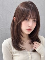 ユーフォリア 新宿通り(Euphoria)&nbsp;大人可愛い小顔ミディ顔まわりレイヤーくびれシースルー
