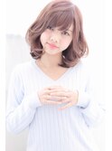 大人かわいいひし形無造作カールボブディ☆デザインカラー