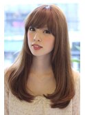 大人可愛いナチュラルストレート