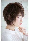 【Rire-リル銀座-】小顔☆斜めバングショートボブ☆