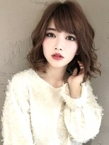 セシルヘアー(CECIL hair) 下北沢　韓国ヘア ミディアムヘア×くびれヘアビタミンカラー