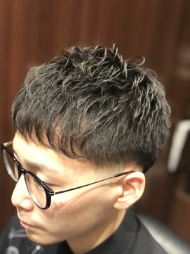 ヒロギンザ 田町店(HIRO GINZA) スキンローフェード×アイロンパーマ