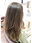 レイヤー×ロング×ハイライト