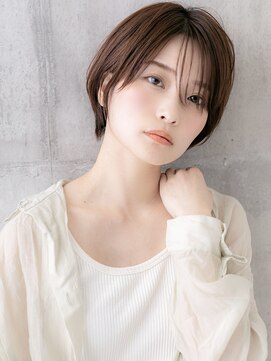 ポケット(pocket) 【透け感colour**】大人可愛い丸みショート