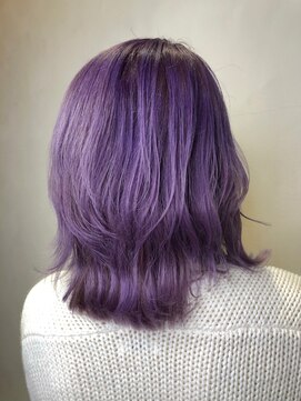 ナンバー ユアイロ 川崎(N° uairo) 【末安】ハイトーンカラー 紫/川崎駅西口徒歩5分