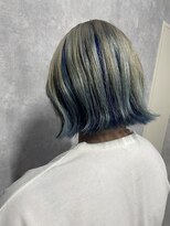 シールドヘアプロデュース(C’LD hair produce) 【 C’LD 】お客様スタイル_ホワイトブルーな夏カラー