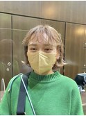 ボブ/ハイトーンカラー/ブリーチ/ベージュ