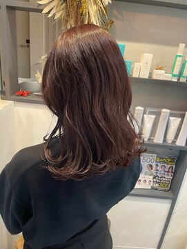 シエン(CIEN) 外ハネ/ピンク/レッド/艶髪